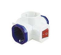 F-bright Clavija para Enchufes Triple, Blanco, 0.48 cm (1101073)
