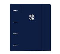 Safta Carpeta equipada F.C. BARCELONA – PP Foam – DIN-A4 – 4 anillas 35 mm – con recambio 100 hojas