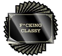 F*cking Classy Book Tiki - Calcomanía de vinilo extraíble (6 x 9 cm)