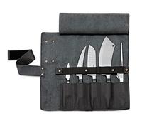 F.DICK 1905 8196800-01 - Bolsa de Piel con Ruedas (5 Piezas, Color Negro, Incluye Cuchillo de Oficina, Cuchillo de Cocina, Pinzas de Buffet)