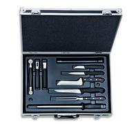 F. DICK Manhattan 81175000 - Maletín de cocina (14 piezas, juego de cuchillos con maletín, incluye cuchillo de cocina + herramientas de cocina/accesorios, cuchillos de cocina serie ProDynamic, para