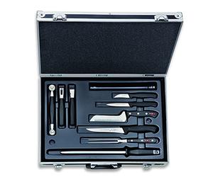 F. DICK Manhattan 81175000 - Maletín de cocina (14 piezas, juego de cuchillos con maletín, incluye cuchillo de cocina + herramientas de cocina/accesorios, cuchillos de cocina serie ProDynamic, para