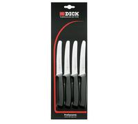 F. DICK Juego de 4 cuchillos ProDynamic 85700032 – hoja 12 cm, acero X55CrMo14, inoxidable, 56° HRC