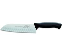 F. DICK ProDynamic Santoku 85442182K - Cuchillo de cocina (longitud de la hoja: 18 cm, con filo alveolado, hoja de acero X55CrMo14, dureza de 56°, aleación), color negro