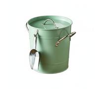 F Fityle Cubo de Hielo Aislado Cubitera Tinera Balde para Bebidas con de Servir de Hierro Galvanizado para Mantener Botellas Frías en Reuniones Fiestas Picnics, Array, Verde