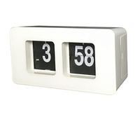 F Fityle Flip Down Clock Desk Auto Relojes de Pared Digitales Sin Tictac Mute Sweep, Negro, Individual