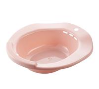 F Fityle Sitz Bath Basin Sanitario Sobre Inodoro Cuenca para Lavado Íntimo Recipiente Plegable en PP Accesorio para Higiene Personal Adecuado para Rutina Diaria Adultos Mayores Hospital, Pink
