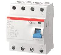 ABB Disyuntor de corriente residual F204 A-63/0.03-L - 4P - Tipo A - 30mA - 63A 2CSF204123R1630