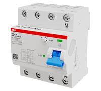F204B-40/0.3: Interruptor automático diferencial, tipo B, 4 polos, 40A, 300mA, 3kA, serie 4TE