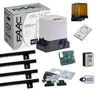 FAAC Delta 2 Kit 105630344 - Automatización de puerta corredera hasta 500 kg para uso residencial 230 V
