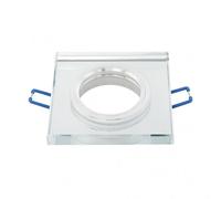 Fab 14338cf49 - empotrable cristal solna 1xgu10 cuadrado grosor 1cm tr