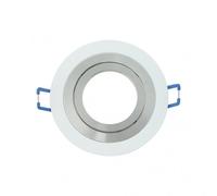 Fab 14348re46 - empotrable orient.cenote 1xgu10 redondo blanc/crom 2x9