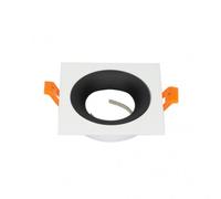 Fab 14448cu26 - empotrable anou 1xgu10 cuadrado blanco/negro 2x9,2x9,2