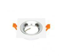 Fab 14448cu46 - empotrable anou 1xgu10 cuadrado blanco/cromo 2x9,2x9,2