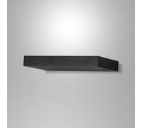 Fabas Luce Aplique de pared LED Guia, negro, metal, 24 cm de ancho