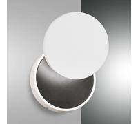 Fabas Luce Aplique LED Ara con foco de lectura, blanco-negro