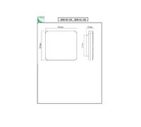 Fabas Luce Folk LED plafón para exterior, 28 cm x 28 cm, blanco, IP65