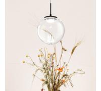 Fabas Luce Lámpara colgante LED Ariel, 1 luz, Ø 15cm, cristal, atenuador, CCT