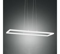 Fabas Luce Lámpara colgante LED Bard, 92x32 cm en blanco