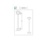 Fabas Luce Lámpara colgante LED Dunk, latón, 1 luz, 3.000 K, metal
