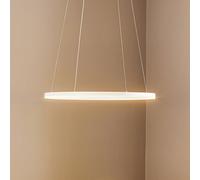 Fabas Luce Lámpara colgante LED Giotto, 1 luz, blanco