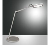 Fabas Luce Lámpara de mesa LED Regina con atenuador, aluminio