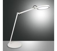 Fabas Luce Lámpara de mesa LED Regina con atenuador, blanco