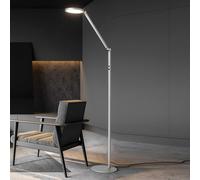 Regina - Lámpara De Pie Led Orientable De Metal Y Aluminio, H.135 Cm, Fabas Luce - Luz Led Integrada De 9 W, Cct (3000 K, 4000 K, 5000 K, 6000 K)