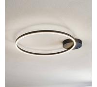 Fabas Luce Lámpara LED de techo Giotto, 1 luz, negro