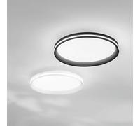 Isy - Fabas Luce Lámpara De Techo Led De Aluminio - Led Integrado 52w Ip20 Negro