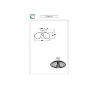 Fabas Luce Plafón Fassa, dorado mate, Ø 60 cm, metal