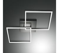 Fabas Luce Plafón LED Bard 65x65 cm, 2 luces antracita