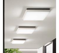 Fabas Luce Plafón LED para exterior Desdy, 30x30 cm, blanco