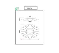 Fabas Luce Plafón LED Vela, blanco/transparente, acrílico, atenuable