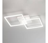 Fabas Luce Plafón moderno LED Bard en blanco