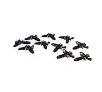 Fabater 10 Aspersores de Brazo Oscilante de Rosca Macho G1/2 con Rotación de 360° para Riego de Jardín, Aspersores Ajustables de Alta Resistencia para Cobertura de área Grande