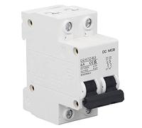 Fabater 2P Disyuntor DC 1000V Disparo Magnético para Solar PV (6A) | Disparo electromagnético, estructura modular, abrazadera de tornillo, montaje en carril DIN de 35 mm, uso de energía para