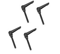 Fabater 4 Perillas de Máquina de Metal, de Fijación Ajustable, Rosca Macho M8, Aleación de Zinc, Duradero para Maquinaria de Embalaje, Máquina Herramienta, Equipo de Soldadura (Longitud del tornillo
