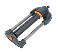 Fabater Aspersor Oscilante de 20 Orificios, Base de Metal, Ángulo de | Herramienta de riego de césped, plástico ABS, control de flujo, lluvia suave, jardín grande, áreas recién plantadas