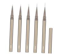 Fabater Bolígrafo Ergonómico para Decoración de Uñas para Delineador Preciso, Bolígrafo de Pintura de Uñas Ligero y Confiable para Dibujo Fino, Regalo Esencial para Salón de en Casa (5PCS)