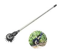 Fabater Bordeadora Giratoria de Ruedas, Bordeadora Manual de Césped para Aceras, Cizalla Giratoria, Recortadora de Ruedas de Acero Inoxidable, Borde sin Esfuerzo con Largo para Jardín