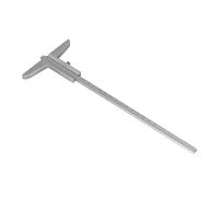 Fabater Calibrador Vernier de Profundidad, Herramienta de Medición de Aleación de Aluminio, Calibre de Metal de Precisión de 0,02mm para Ingeniería Mecánica y Carpintería (0-200)