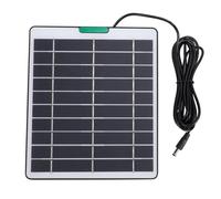 Fabater Cámara de Seguridad de Alta Eficiencia Panel Solar 5W 5V Cargador Monocristalino para Ring Blink Uso en Exteriores Durable y Confiable (BLACK)