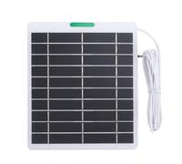 Fabater Cámara de Seguridad de Alta Eficiencia Panel Solar 5W 5V Cargador Monocristalino para Ring Blink Uso en Exteriores Durable y Confiable (WHITE)