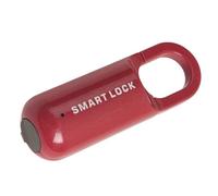 Fabater Candado de Huella Digital Antirrobo Candado de Huella Digital Recargable por USB para Maleta, Cerradura de Seguridad sin Llave con Capacidad para 10 Huellas Dactilares, Aleación de Zinc,