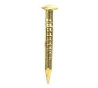 Fabater Clavos de Cabeza Redonda de Latón, 100 Unidades para Herrajes de Bisagras de Muebles, Pasadores Decorativos de 10 Mm, 15 Mm, 18 y 22, Fijación Fuerte, Fácil Instalación (15 de largo)