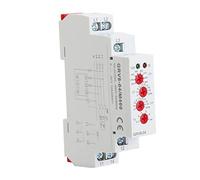 Fabater GRV8-04 Relé de Monitoreo de Voltaje Trifásico Secuencia de Fase Protección contra Falla de Fase M460 176V-552V 45Hz-65Hz True RMS Protección contra Sobretensión Ajustable Montaje en Riel DIN