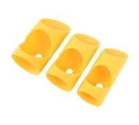 Fabater Herramienta Cortadora de Tubos de Espuma de 3 Piezas, Accesorio de Guía de Corte de Aislamiento de Tuberías, Alineación Precisa para la Industria Doméstica, Material ABS, Amplia (YELLOW)