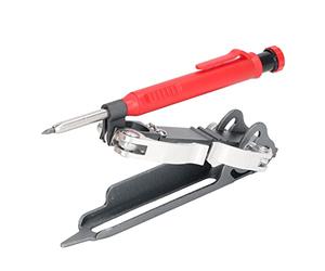 Fabater Herramienta de Trazado Multifuncional de Aleación de Aluminio, Regla de Borde de Brújula para Carpintería con Escala Clara, Medidor de Contorno de Trazado de Medición 3 en 1 para Círculos de