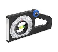 Fabater Inclinómetro Multifunción Regla del Medidor de Pendiente Medidor de ángulo Universal de 0-180 ° con Tabla de Comparación de ángulos de Pendiente, Plástico de Ingeniería ABS Resistente Al